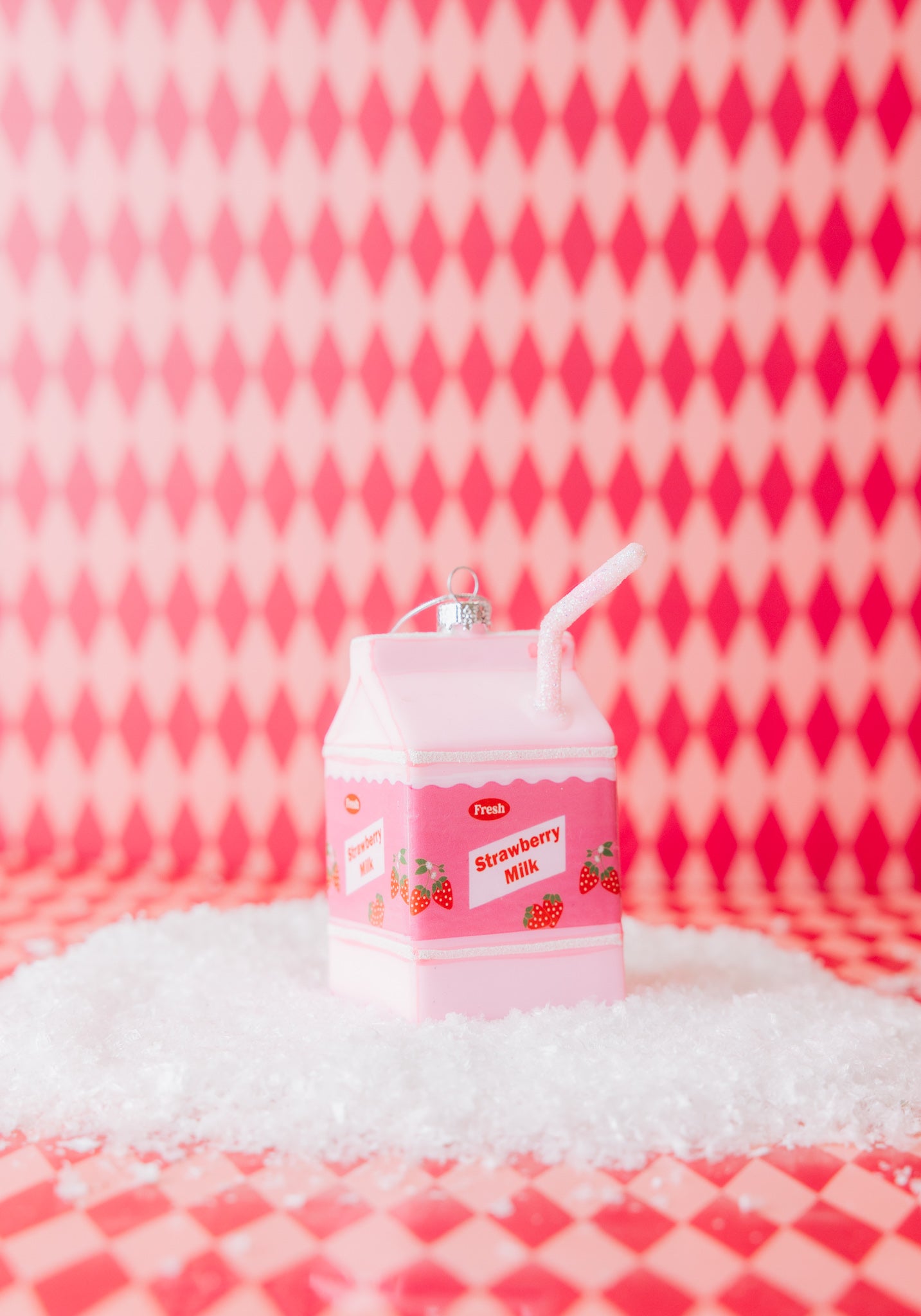 Strawberry Milk Ornament